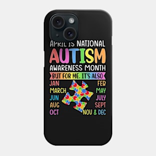 April is National Autism Awareness Month Kids Boy Girl Women Phone Case