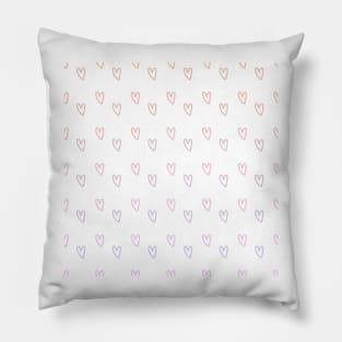 doodled hearts Pillow