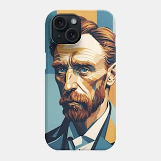 Van Gogh's Vision: Portrait Illustration Phone Case