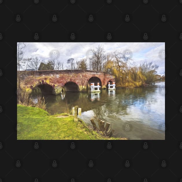 Sonning Bridge An Impressionist View by IanWL