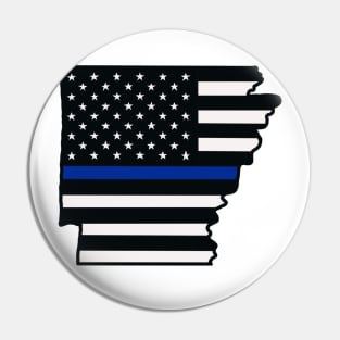 Police Arkansas flag Pin