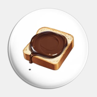 Chocolate Toast Sandwich Bread Vintage Yummy Kawaii Coffee Retro Pin