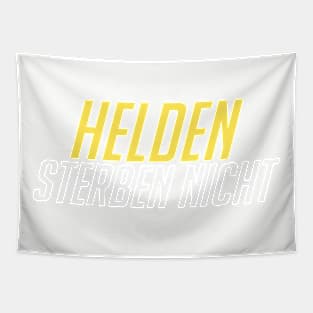 Helden Sterben Nicht! White/Gold Tapestry