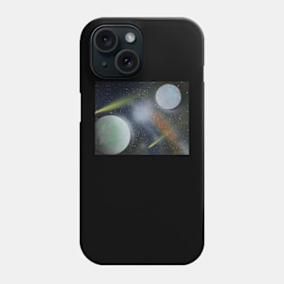 galaxy spray paint art Phone Case