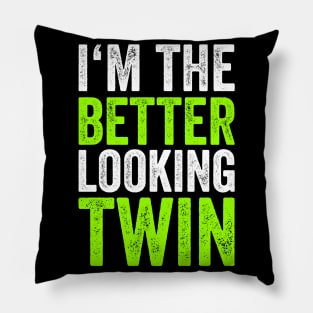 Funny Twins Shirt Birthday Gift Sibling Twin Pillow