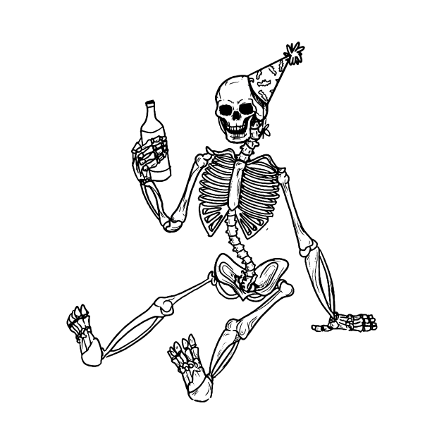 Wasted - Halloween Party Skeleton by georgiagoddard