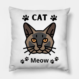 Birman cat meow Pillow