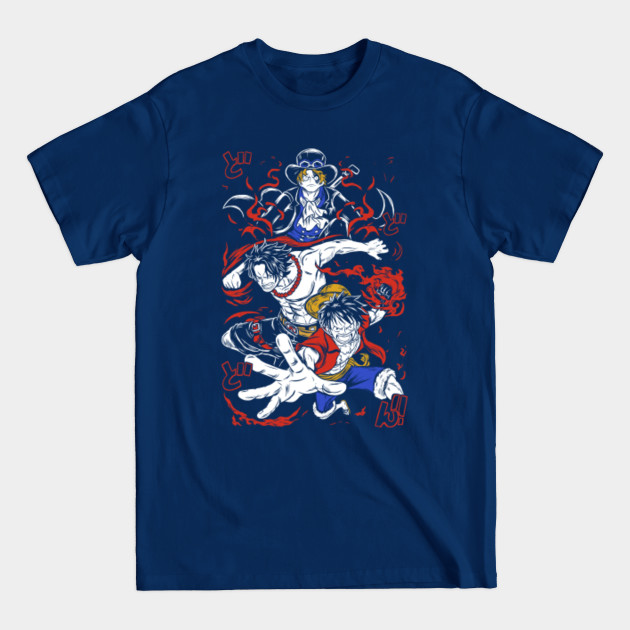 pirate luffy ace - Anime Girls - T-Shirt