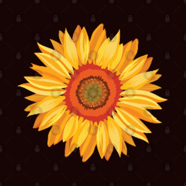 Sunflower pattern floral by qrotero