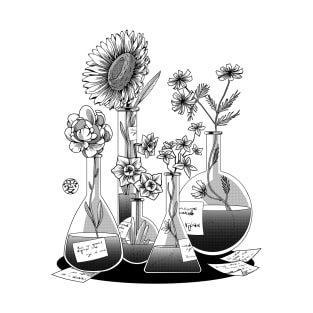 Science Flower Glassware by Tobe Fonseca T-Shirt