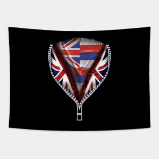 Hawaiian Flag  Hawaii Flag zipped British Flag - Gift for Hawaiian From Hawaii Tapestry