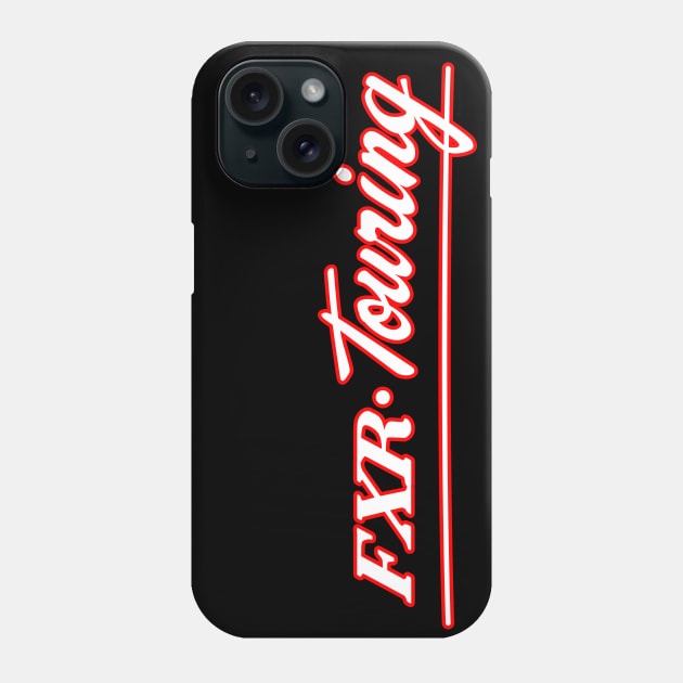 F X R - Touring Solid White and Red Phone Case by the_vtwins