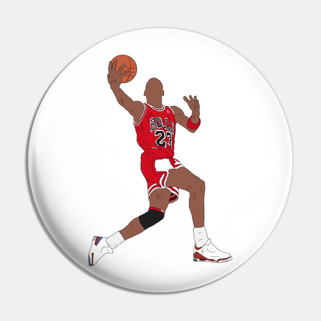 Michael Jordan Dunk Pin by rattraptees