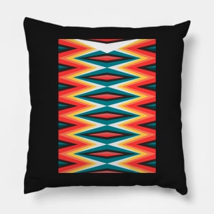 FIRE geometric pattern vector  illustration Pillow