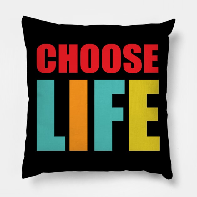 choose life Pillow by Aries Black