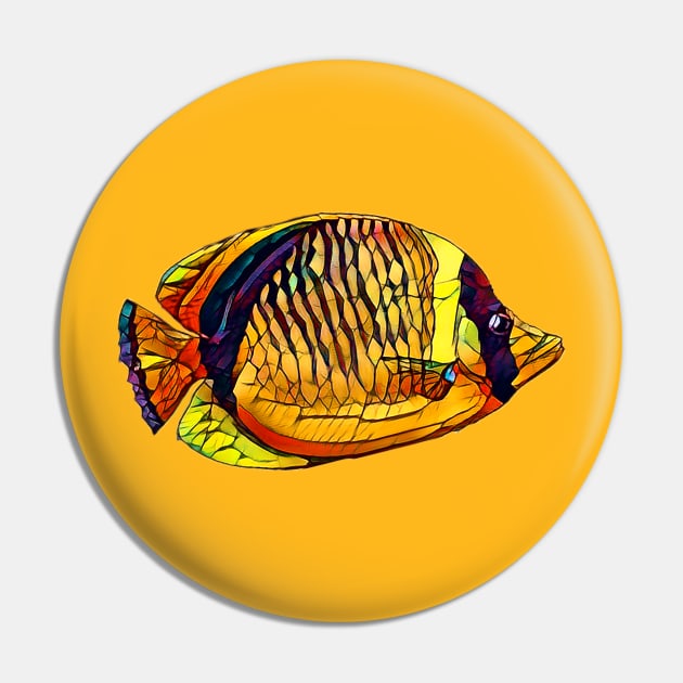 Colorful Fish Design Pin by Sanzida Design