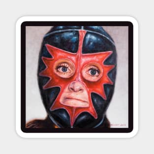 Chrystia: Wrestling Mask Portrait Magnet