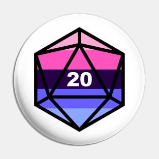 Pride D20: Omnisexual Pin