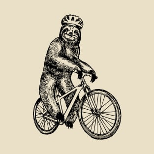 SEEMBO Sloth Cycling Bicycle Cyclist Bicycling Bike Biker T-Shirt