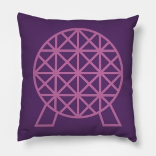 Spaceship Earth - Magenta Pillow