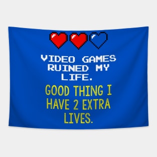 Video Games Ruined My Life Tapestry