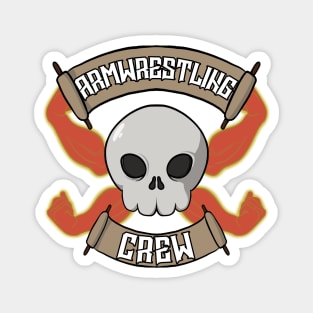 Armwrestling crew Jolly Roger Magnet