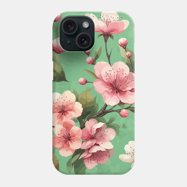 Cherry Blossom Phone Case by Jenni Arts