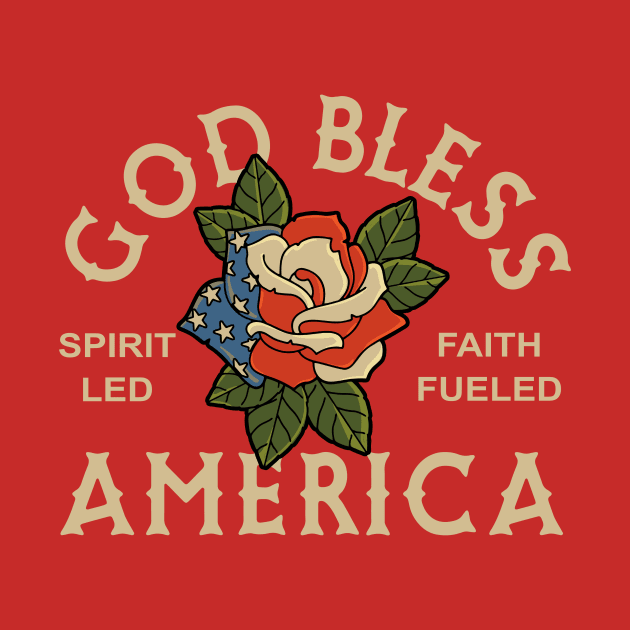Christian Apparel Clothing Gifts - God Bless America by AmericasPeasant