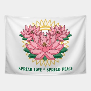 Spread Love: Spread Peace Tapestry