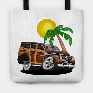 Buick Woody Station Wagon at the Beach Tote