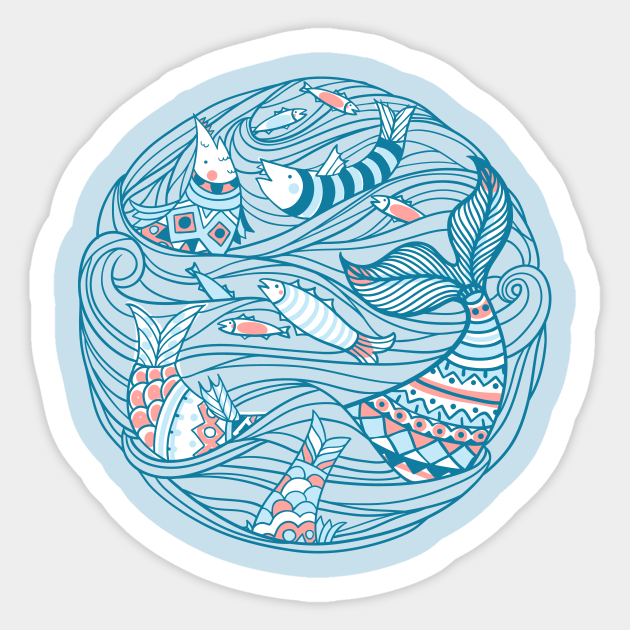 Sea Circle - Sea - Sticker