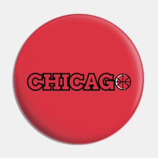 Chicago basketball city Pin