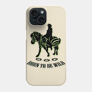 riding zebra Phone Case