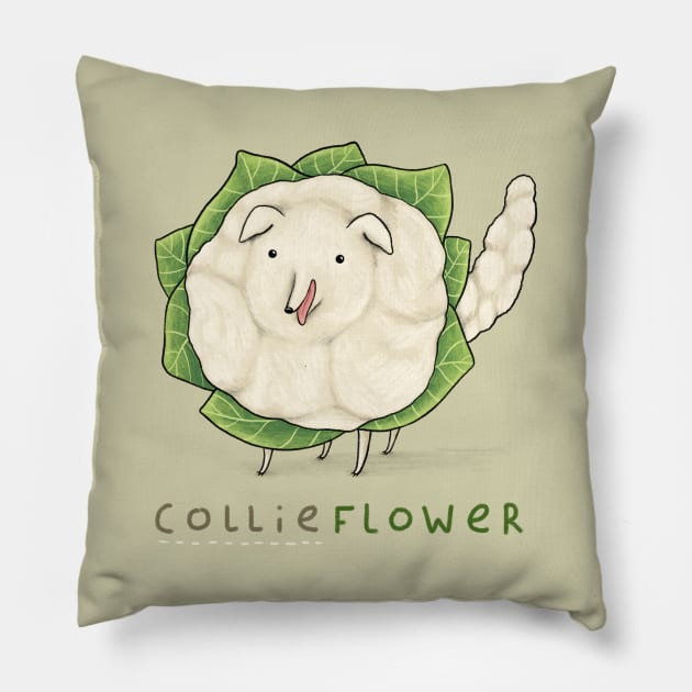 Collieflower Pillow by Sophie Corrigan