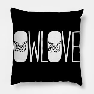 Owl Love | Eagle Owls Birds Nocturnal Animals Pillow