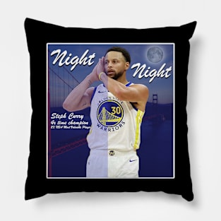 Nigh Night - Steph Curry Dark T-Shirt Pillow