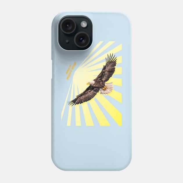 Rising on Eagle's Wings Phone Case by ucipasa