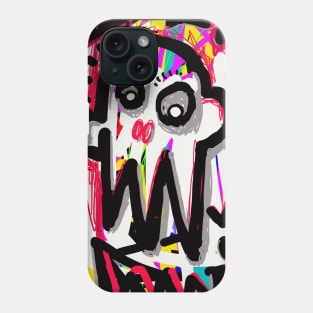 expressionism skull Phone Case