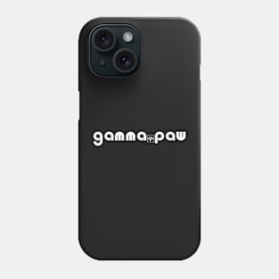 White GAMMA PAW logo text Phone Case