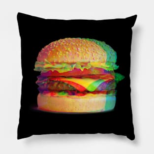 Trippy Burger Pillow