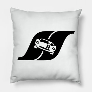 Strombecker "S" Logo Black Pillow