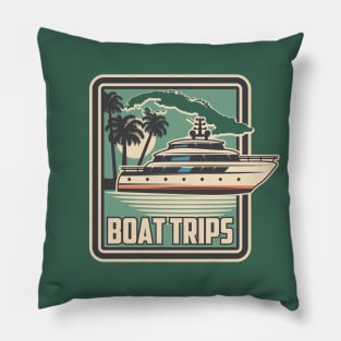 Cuba Boat Trips Pillow