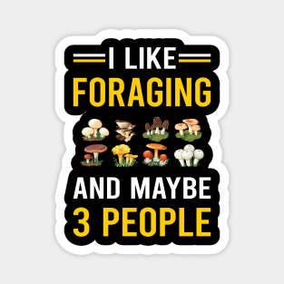 3 People Foraging Forage Forager Magnet