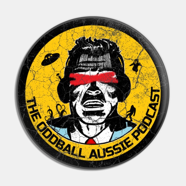 Distressed Oddball Aussie logo Pin by OzOddball