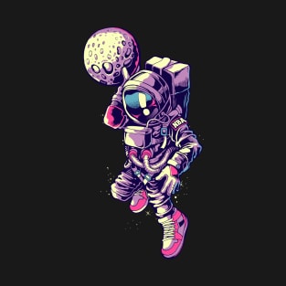 Cosmonaut with the moon T-Shirt