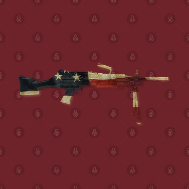 American AF Machine Gun by GreenGuyTeesStore