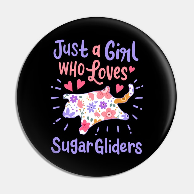 Sugar Gliders Sugar Glider Lover Pin by KAWAIITEE