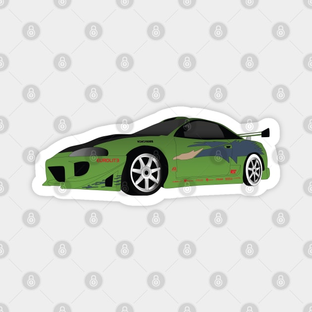 FF Mitsubishi Eclipse Magnet by kindacoolbutnotreally