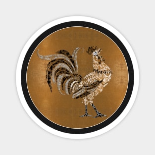 Le Coq Gaulois (The Gallic Rooster) Gold Leaf Magnet