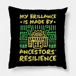 Proud African American Black History Month Pillow